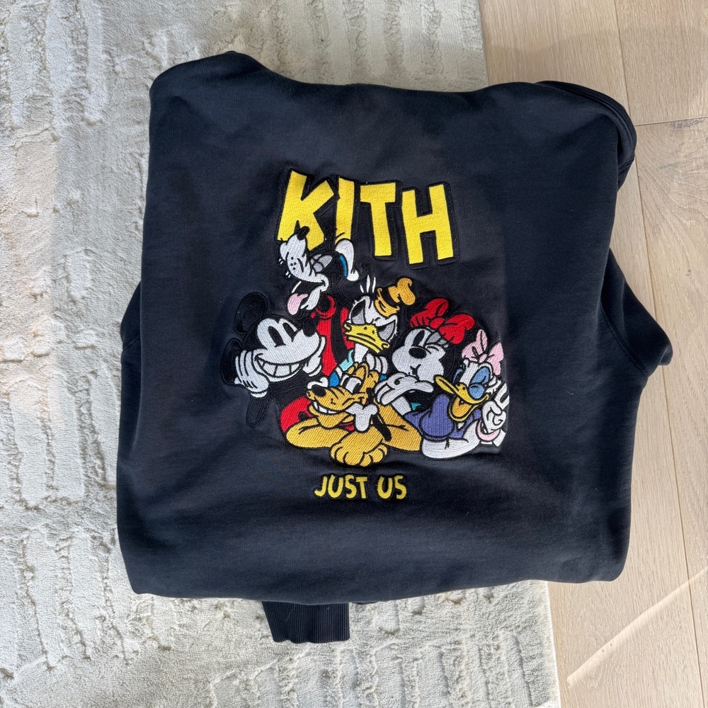 KITH For Disney Mickey & Friends Just Us Williams III Hoodie 'Black' — RARE